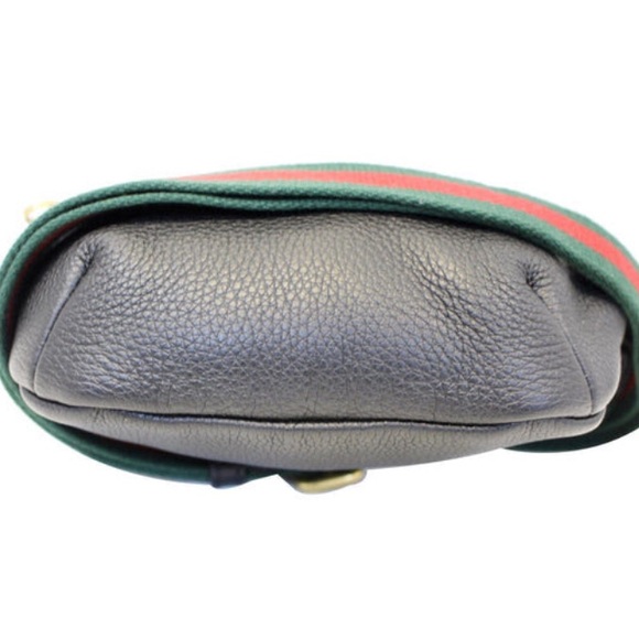 ✨ POPULAR ✨ GUCCI LOGO WAIST BUMBAG MULTI USE PURSE LEATHER - Picture 11 of 14